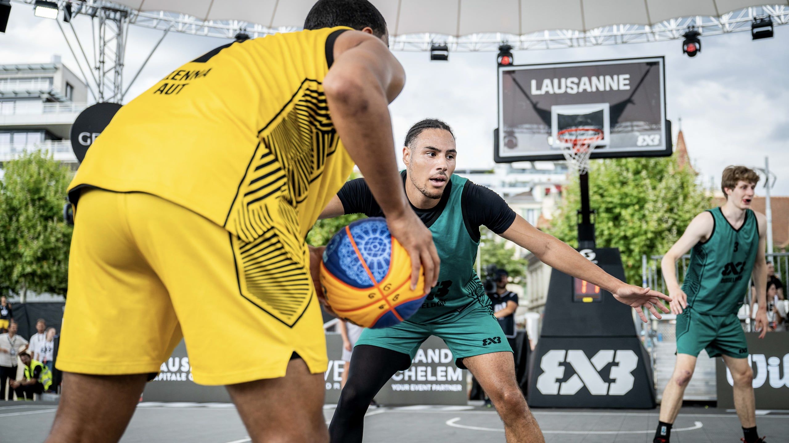 FIBA 3x3 Basketball tournament being played in Lausanne